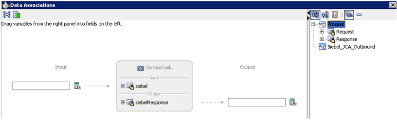 Data Associations dialog