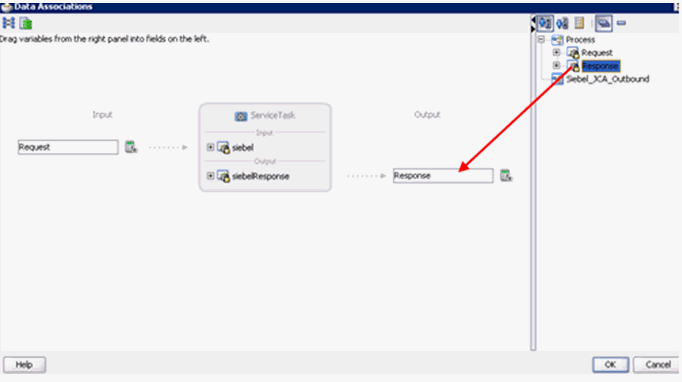 Data Associations dialog