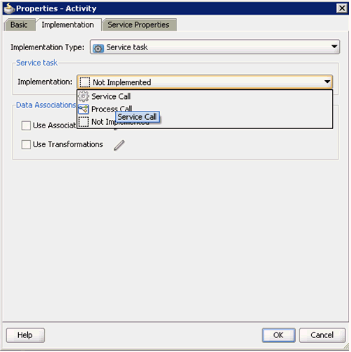 Implementation Type list