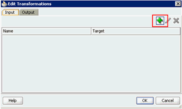 Edit Transformations dialog