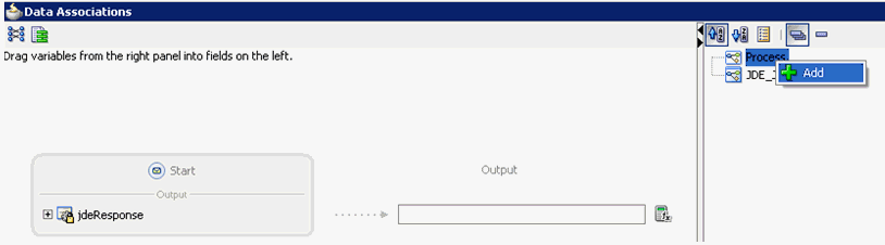 Data Associations dialog