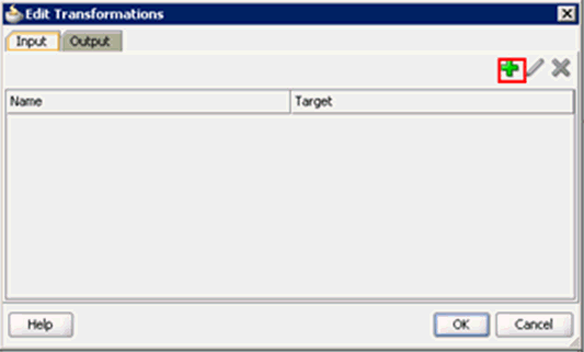 Edit Transformations dialog