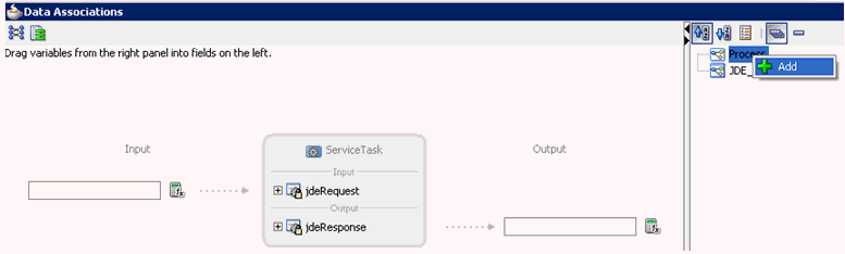 Data Associations dialog