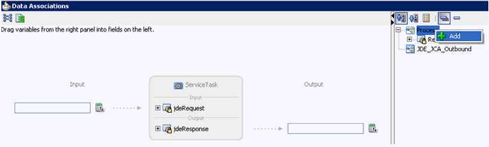 Data Associations dialog