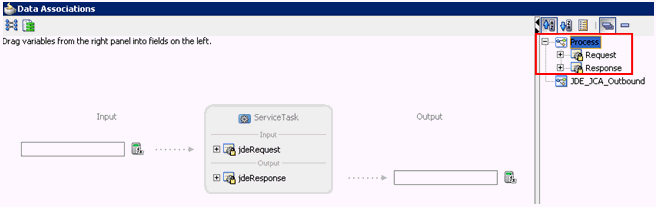 Data Associations dialog