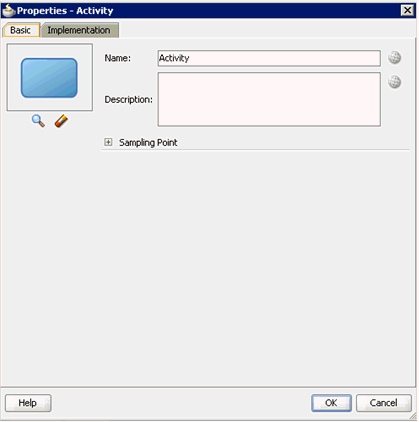 Properties - Activity dialog