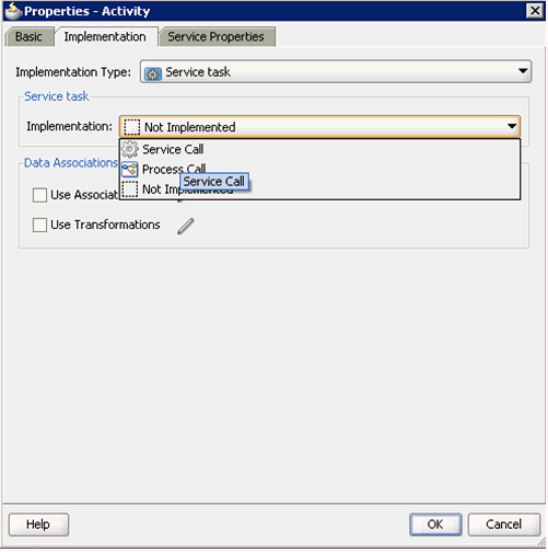 Implementation Type list