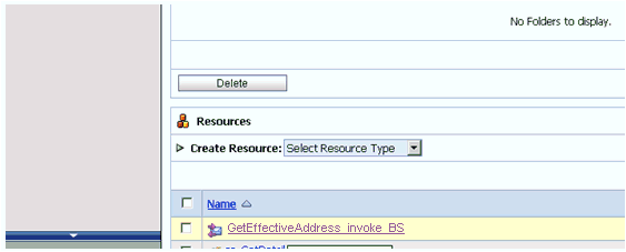 Select the Business Service
