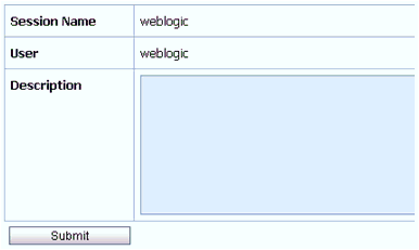 Activate Session page