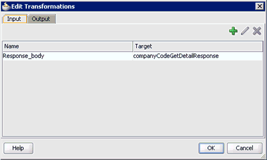 Edit Transformations dialog