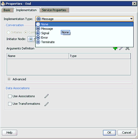 Implementation Type list