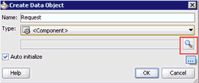 Create Data Object dialog