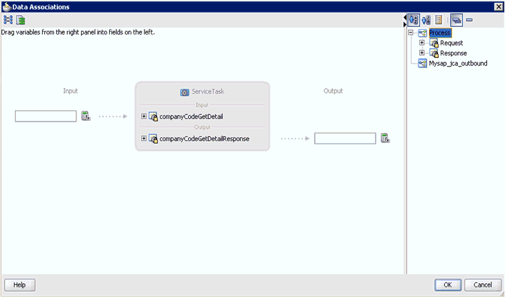Data Associations dialog