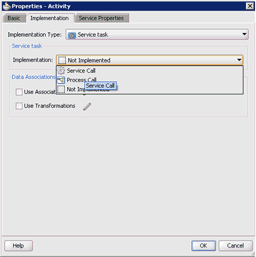 Implementation Type list