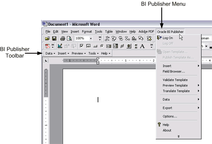 Microsoft Word Directory Template from docs.oracle.com