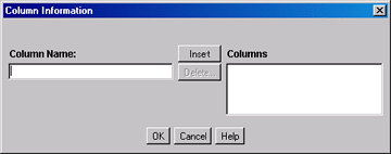 Surrounding text describes Column Information screen.