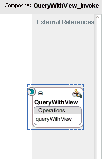 QueryWithView External References pane