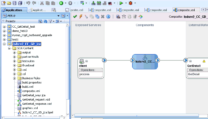 migrated BPEL project