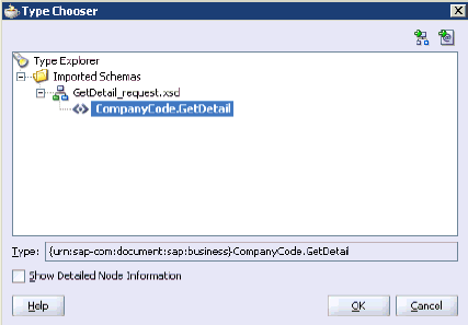 Type Chooser dialog