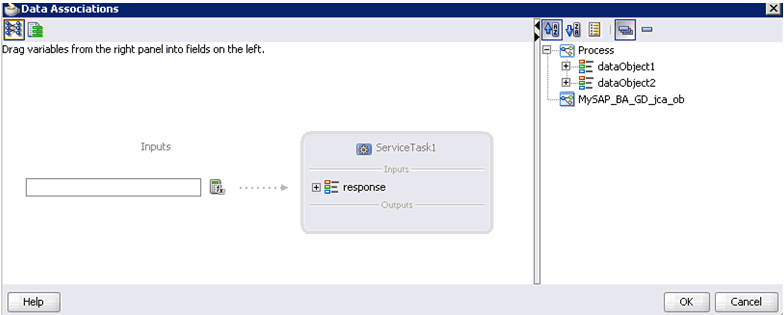 Data Associations window