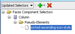 Table Column sort-ascending-icon-style selector