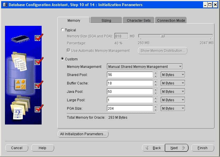 Configuring Oracle JVM memory parameters Configuring Oracle JVM memory parameters