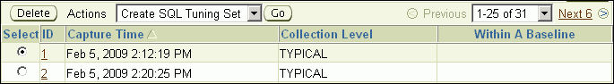 Description of awr_snapshot1_begin.gif follows Description of awr_snapshot1_begin.gif follows