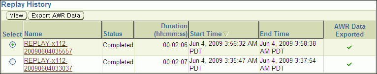 Description of dbr_replay_history.gif follows Description of dbr_replay_history.gif follows