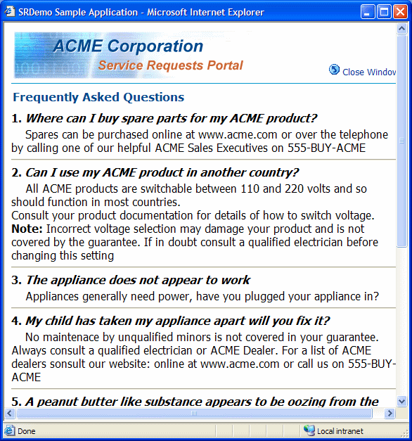 SRDemóuFrequently Asked Questionsv_CAO̐}