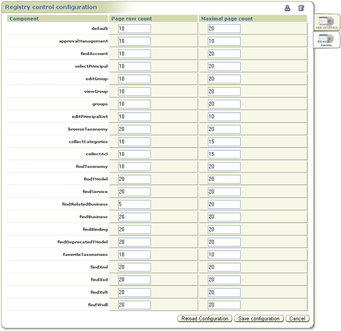 Registry Console Configuration - uPagingv^u