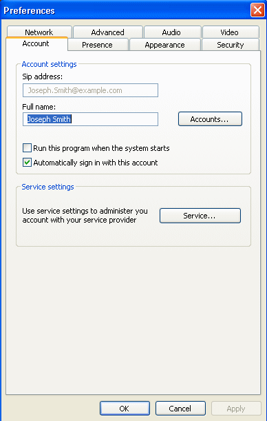 �A�J�E���g�̃v���t�@�����X