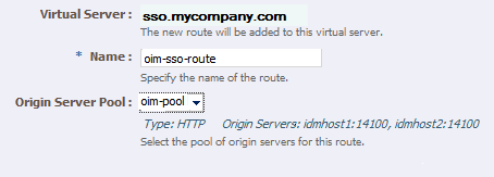 New route Dialog Box