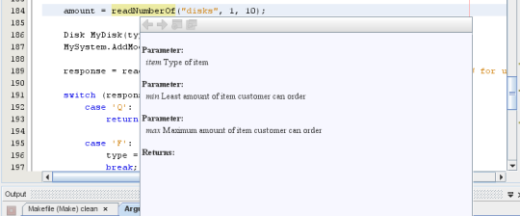 Editor window showing documentation window with documentation