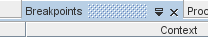 header of Breakpoints tab