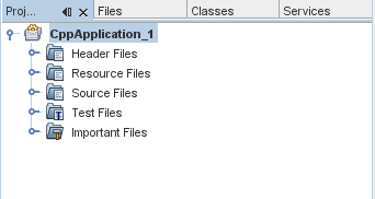 Projects window