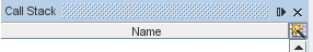 header of Call Stack window