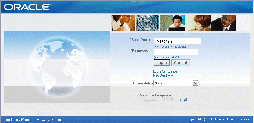 oracle online hr login