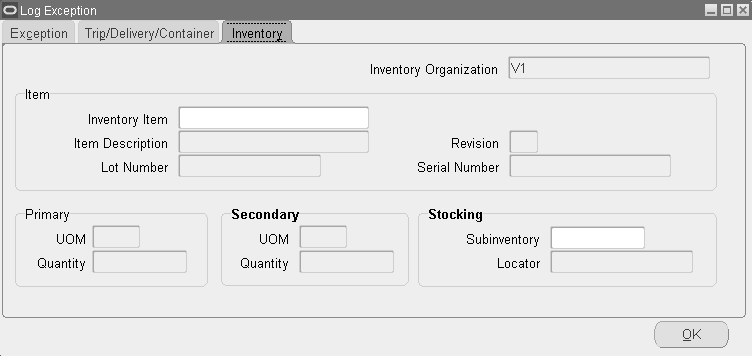 Shipping Exceptions Setup