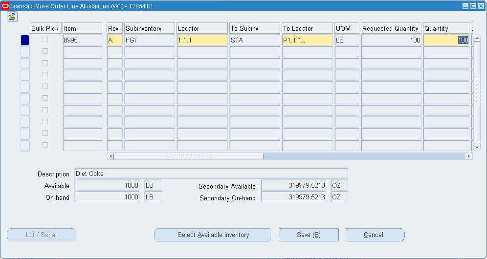 Oracle Inventory User's Guide