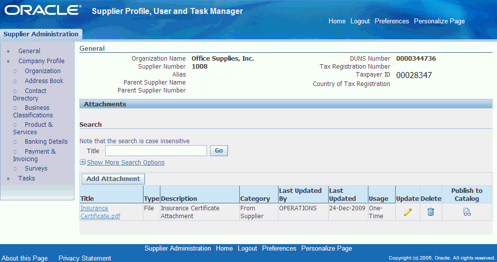 Query To Get Supplier Tax Details In Oracle Apps R12