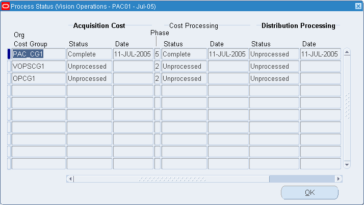 Oracle Cost Management User s Guide