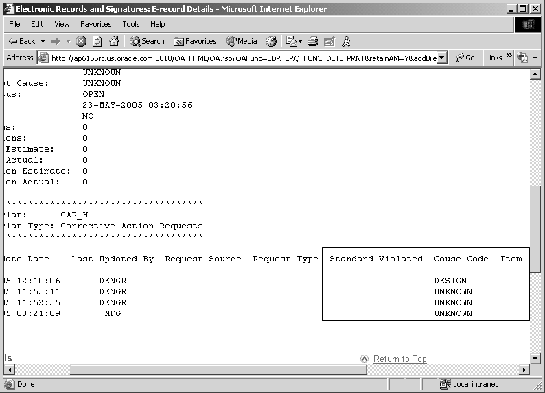 Oracle тип record пример