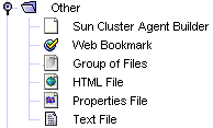 image:Figure that shows the expanded Other folder menu