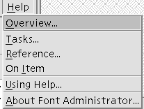 Image shows the Help menu.
