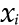 The ascii version is x(i)
