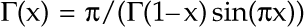  Equation that represents |~(x) = n/(|~(1-x)sin(nx))