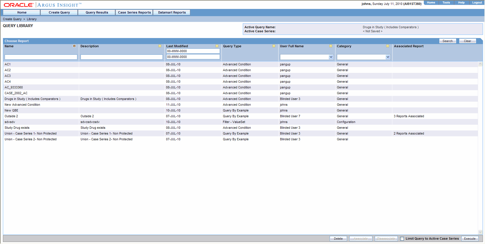 Generating Standard Reports