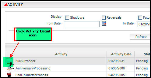 Activity Detail icon