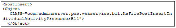 AsFile Post Insert Activity Processor