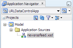 Application Navigator, XSD file created